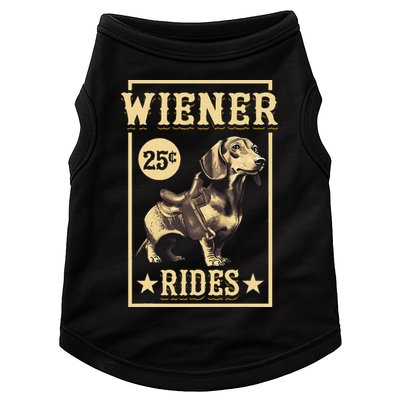 Wiener Rides Dachshund Lover Doxie Weiner Weenie Dog Owner Doggie Tank