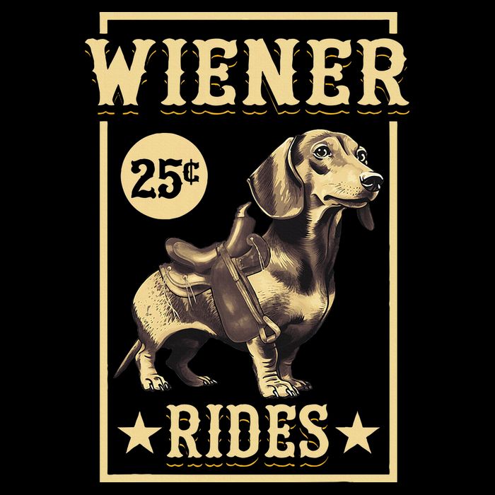 Wiener Rides Dachshund Lover Doxie Weiner Weenie Dog Owner Sustainable Bucket Hat