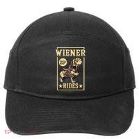 Wiener Rides Dachshund Lover Doxie Weiner Weenie Dog Owner 7-Panel Snapback Hat