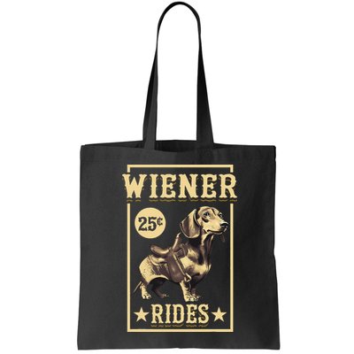 Wiener Rides Dachshund Lover Doxie Weiner Weenie Dog Owner Bag