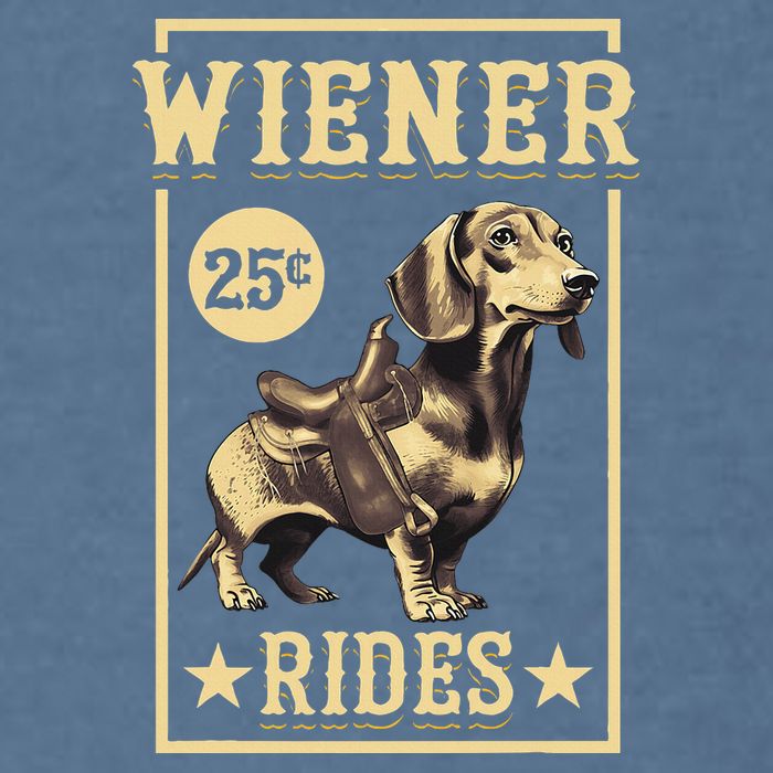 Wiener Rides Dachshund Lover Doxie Weiner Weenie Dog Owner Garment-Dyed Sweatshirt