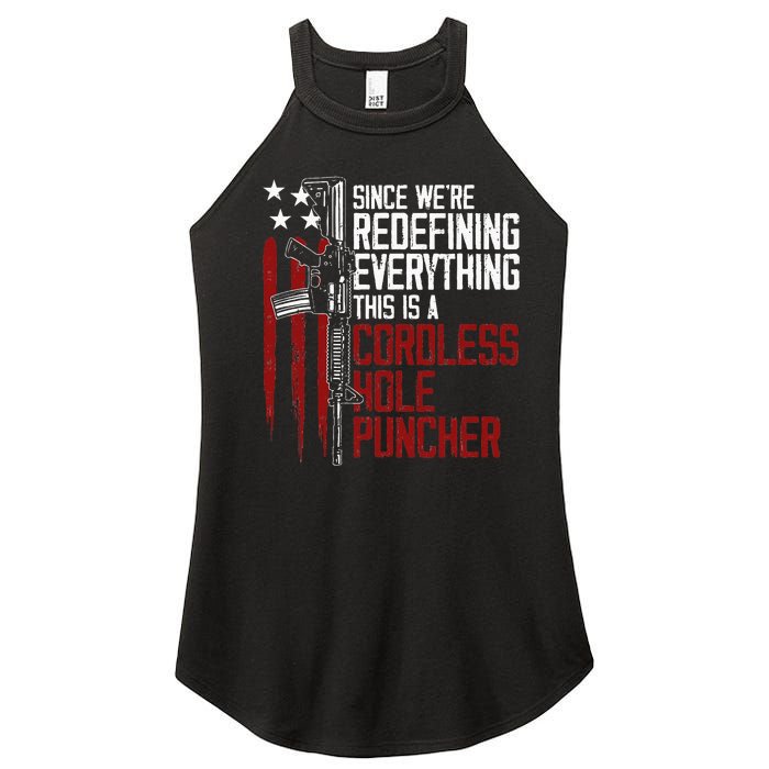 Were Redefining Everything This Is A Cordless Hole Puncher Women's Perfect Tri Rocker Tank