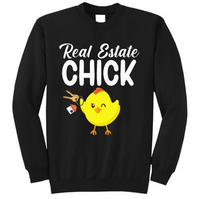 Womens Real Estate Chick Funny Realtor Sweatshirt