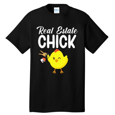 Womens Real Estate Chick Funny Realtor Tall T-Shirt