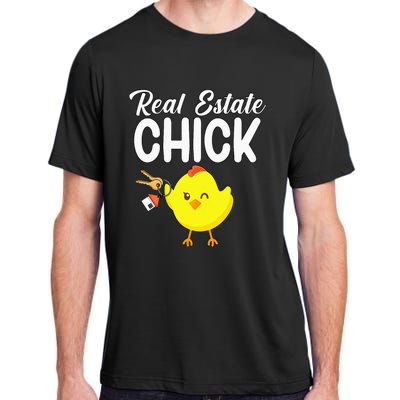 Womens Real Estate Chick Funny Realtor Adult ChromaSoft Performance T-Shirt