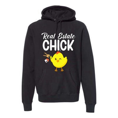 Womens Real Estate Chick Funny Realtor Premium Hoodie