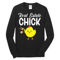 Womens Real Estate Chick Funny Realtor Tall Long Sleeve T-Shirt