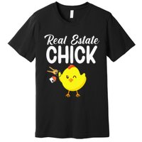 Womens Real Estate Chick Funny Realtor Premium T-Shirt