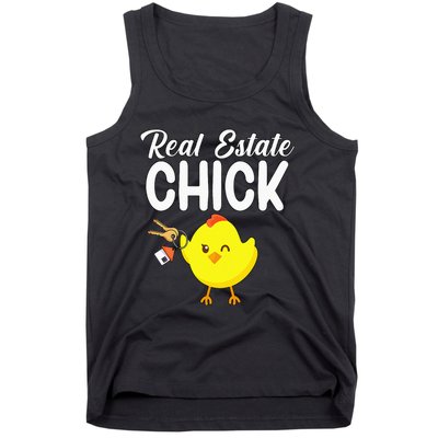 Womens Real Estate Chick Funny Realtor Tank Top