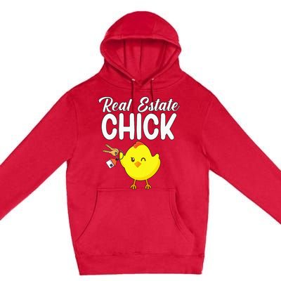 Womens Real Estate Chick Funny Realtor Premium Pullover Hoodie