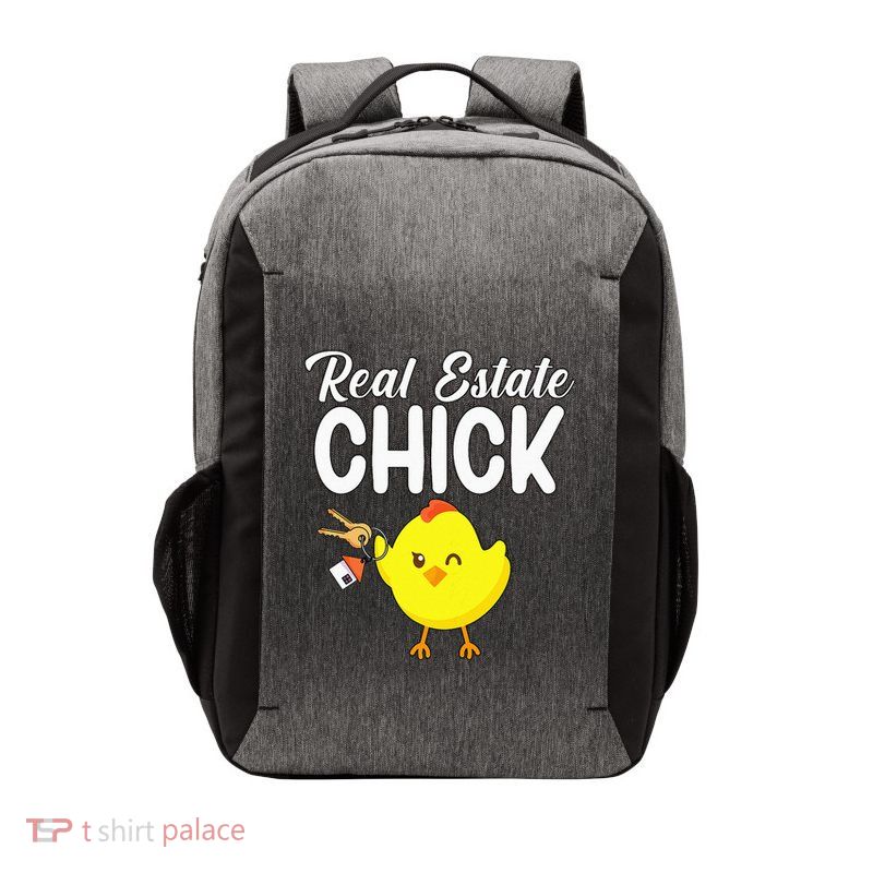 Womens Real Estate Chick Funny Realtor Vector Backpack