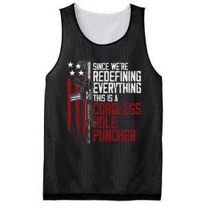 WeRe Redefining Everything This Is A Cordless Hole Puncher Mesh Reversible Basketball Jersey Tank