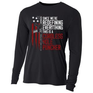 WeRe Redefining Everything This Is A Cordless Hole Puncher Cooling Performance Long Sleeve Crew