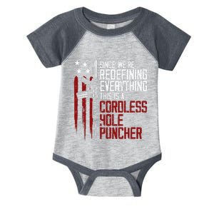 Were Redefining Everything This Is A Cordless Hole Puncher Infant Baby Jersey Bodysuit