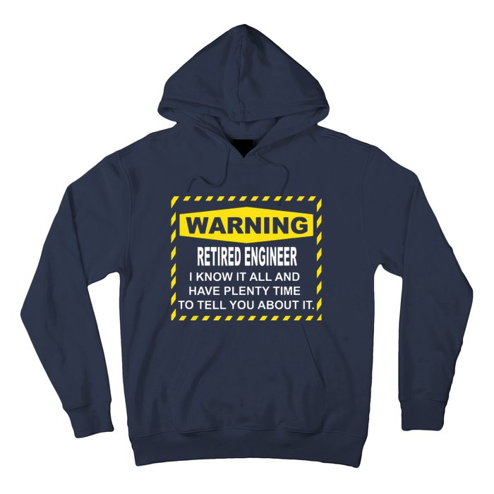 WARNING Retired Engineer Hoodie