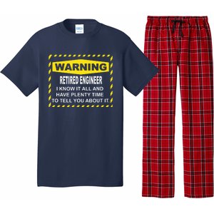 WARNING Retired Engineer Pajama Set