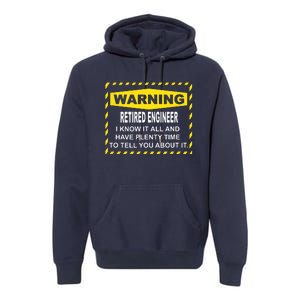 WARNING Retired Engineer Premium Hoodie