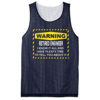 WARNING Retired Engineer Mesh Reversible Basketball Jersey Tank