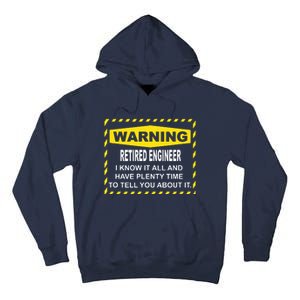 WARNING Retired Engineer Tall Hoodie