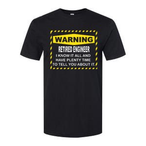 WARNING Retired Engineer Softstyle CVC T-Shirt