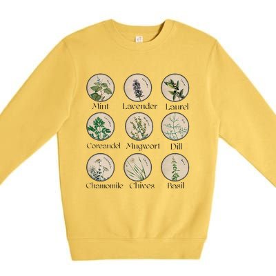 Women Right Equality Health Herbs Herbalist Plant Lover Premium Crewneck Sweatshirt