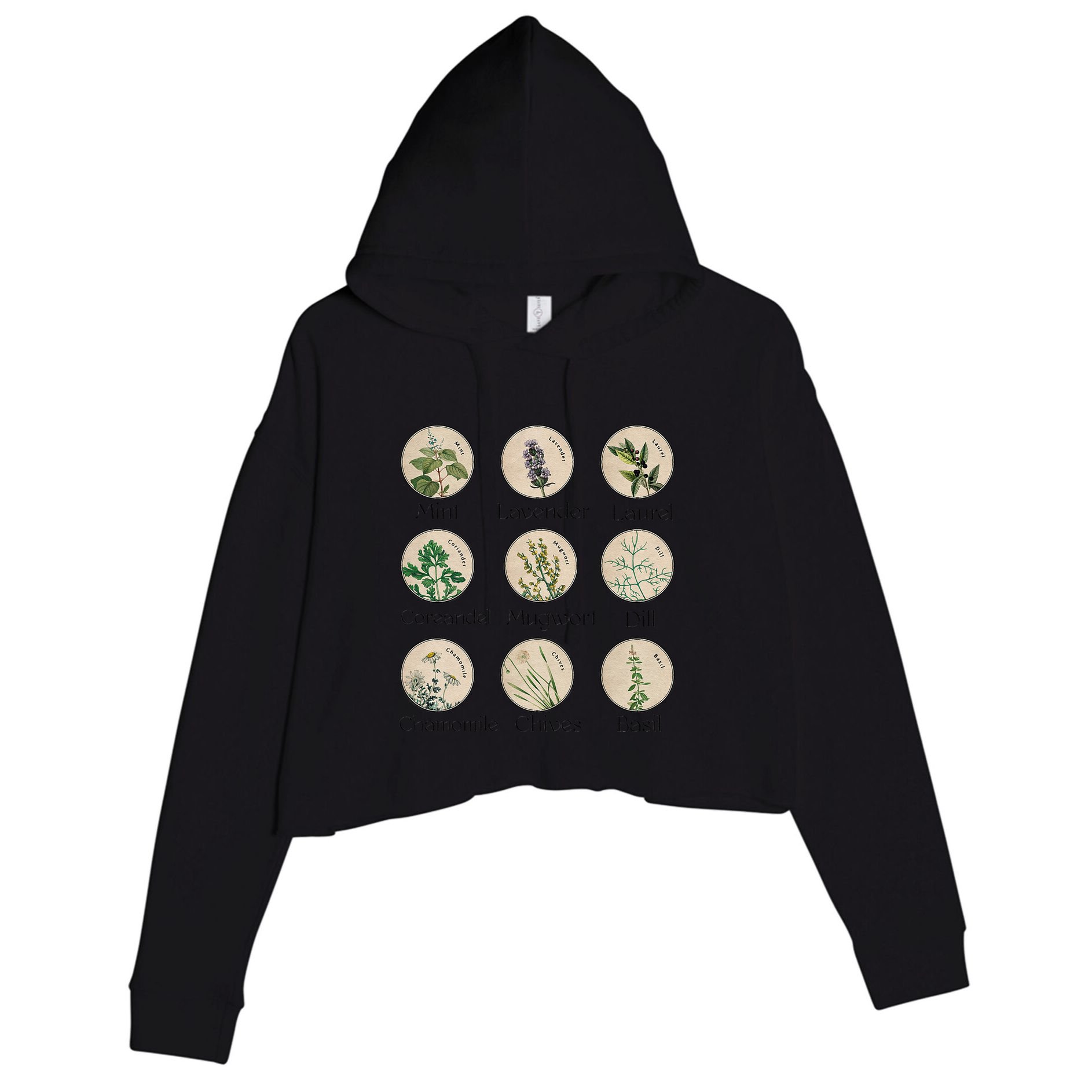 Women Right Equality Health Herbs Herbalist Plant Lover Crop Fleece Hoodie