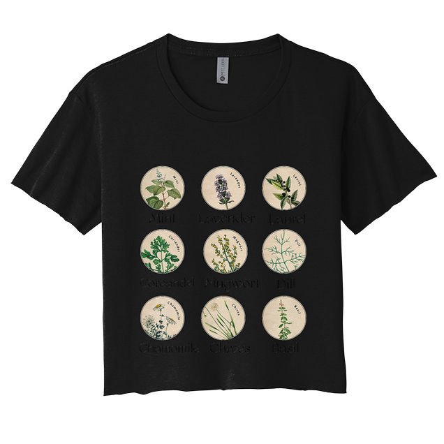 Women Right Equality Health Herbs Herbalist Plant Lover Crop Top