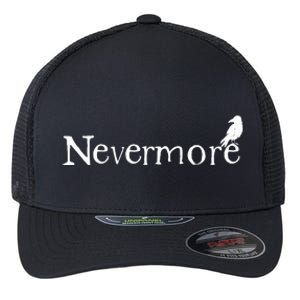 With Raven Edgar Allen Poe Raven Poem Flexfit Unipanel Trucker Cap