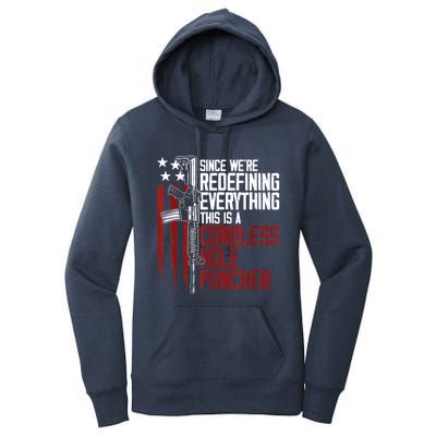 We're Redefining Everything Gift This Is A Cordless Hole Puncher Gift 28 Women's Pullover Hoodie