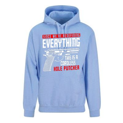 WeRe Redefining Everything This Is A Cordless Hole Puncher Unisex Surf Hoodie