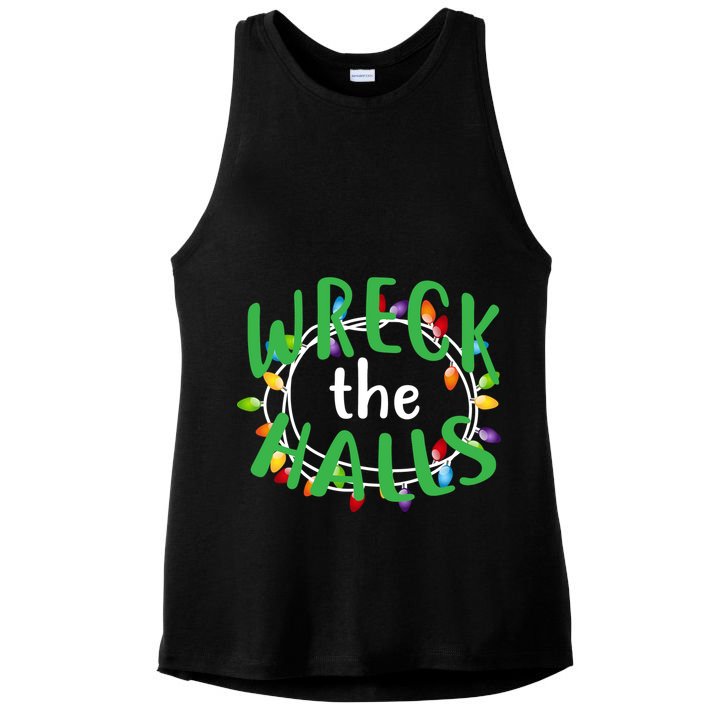 Wreck The Halls Ladies PosiCharge Tri-Blend Wicking Tank
