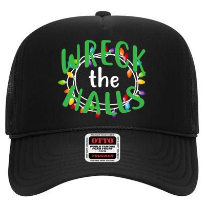 Wreck The Halls High Crown Mesh Back Trucker Hat