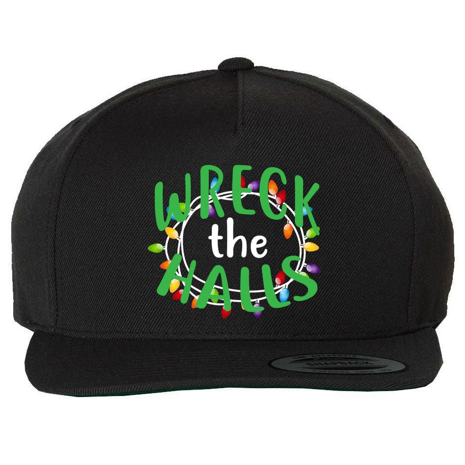 Wreck The Halls Wool Snapback Cap