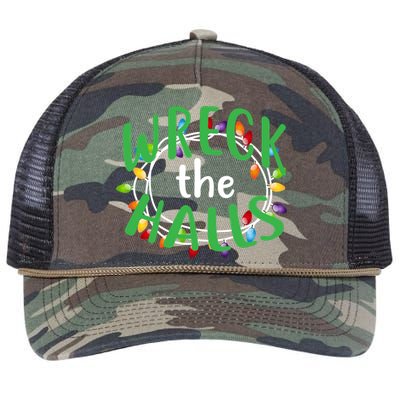 Wreck The Halls Retro Rope Trucker Hat Cap