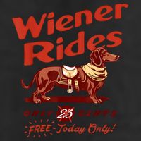 Wiener Rides Free Today Only Funny Wiener Cool Comfort Performance Bucket Hat