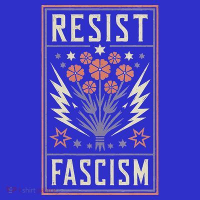 Womens Resist Fascism Protest Trump Anti Trump T-Shirt