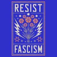 Womens Resist Fascism Protest Trump Anti Trump Womens T-Shirt