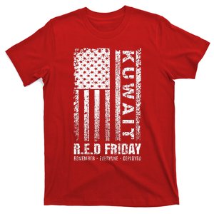 Wear Red for Deployed Kuwait R.E.D. Friday Flag Gift T-Shirt