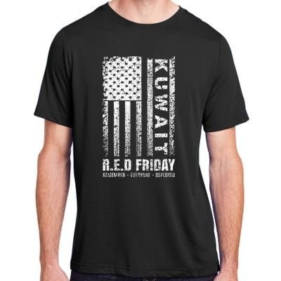 Wear Red for Deployed Kuwait R.E.D. Friday Flag Gift Adult ChromaSoft Performance T-Shirt