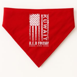 Wear Red for Deployed Kuwait R.E.D. Friday Flag Gift USA-Made Doggie Bandana