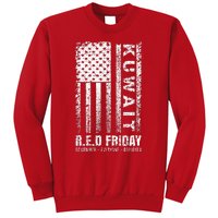 Wear Red for Deployed Kuwait R.E.D. Friday Flag Gift Sweatshirt