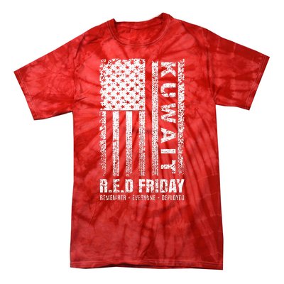 Wear Red for Deployed Kuwait R.E.D. Friday Flag Gift Tie-Dye T-Shirt