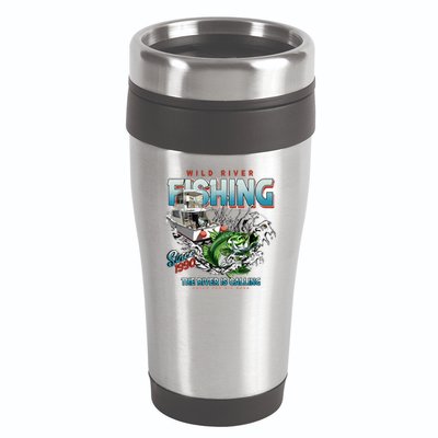 Wild River Fishing Bass 16oz Travel Tumbler