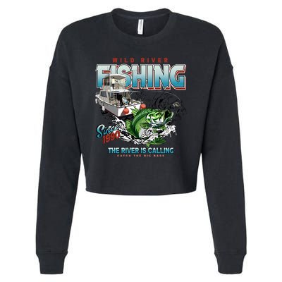 Wild River Fishing Bass Cropped Pullover Crew