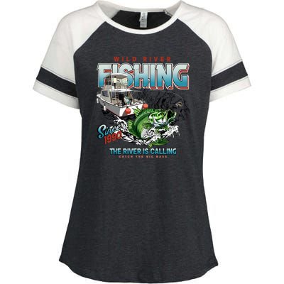 Wild River Fishing Bass Enza Ladies Jersey Colorblock Tee