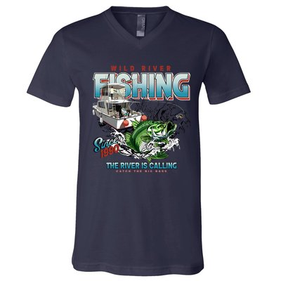 Wild River Fishing Bass V-Neck T-Shirt