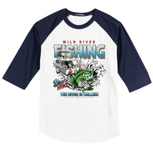 Wild River Fishing Bass Baseball Sleeve Shirt