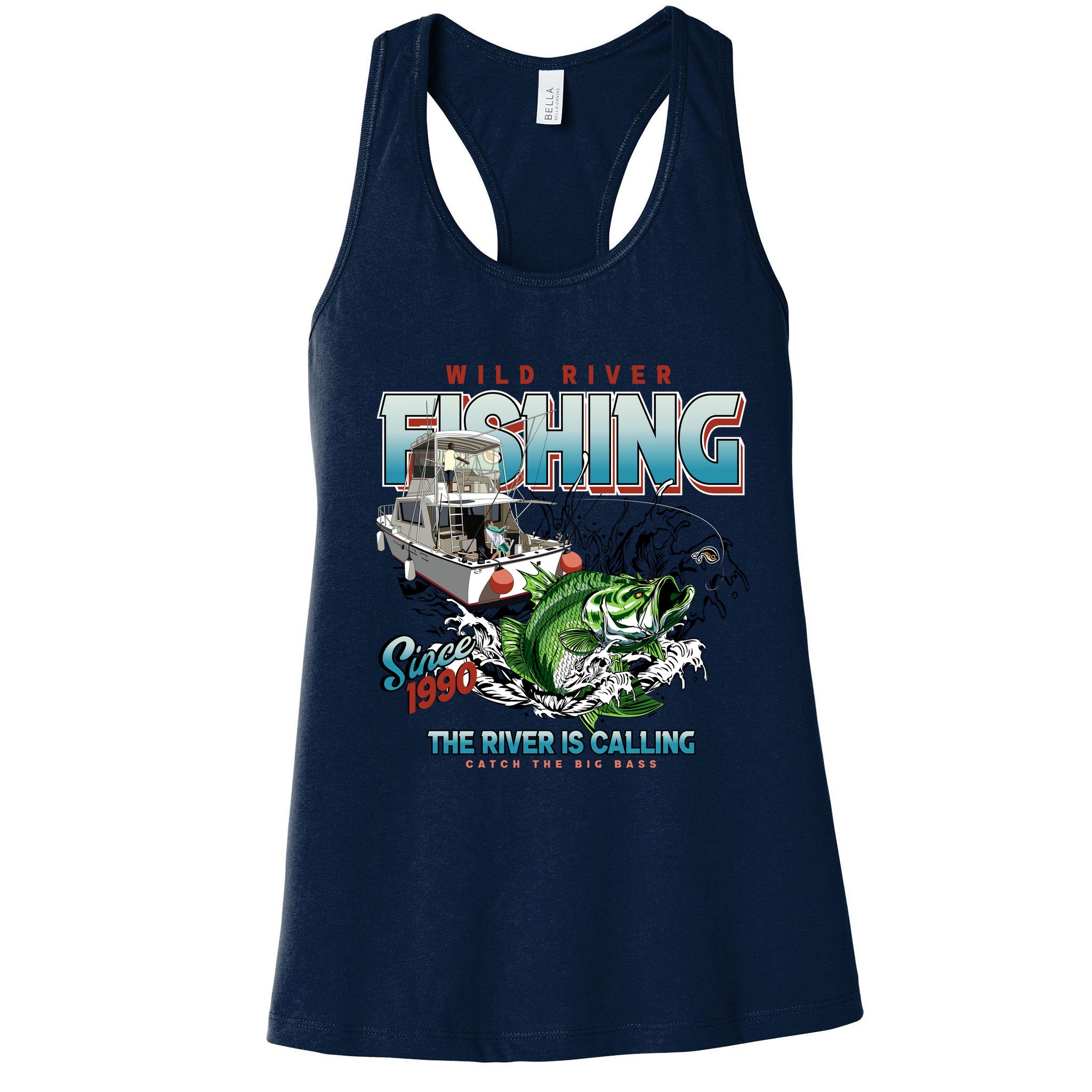 Wild River Fishing Bass Womens Tank Top