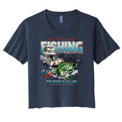 Wild River Fishing Bass Women's Crop Top Tee