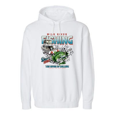 Wild River Fishing Bass Garment-Dyed Fleece Hoodie